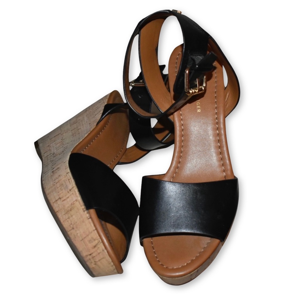 Tommy Hilfiger Strappy High Heel Wedges